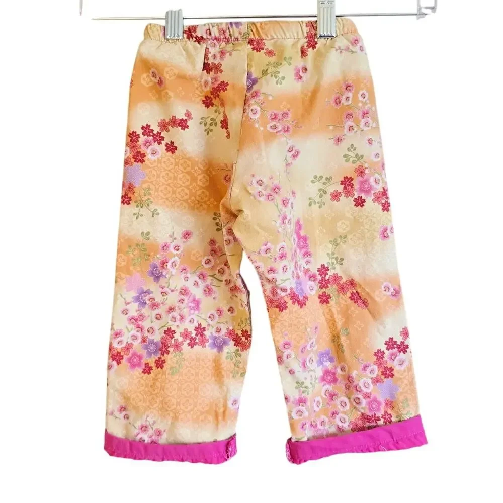 Paulina Quintana floral japanese cherry pants size 2T